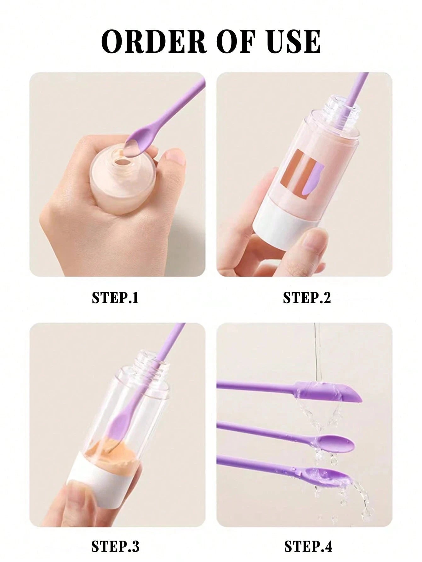 1/3Pcs Silicone Empty Bottle Scraper With Black Scraper, Foundation Scraper, Tiny Lotion Jar Scraper to Get Last of Makup Qme