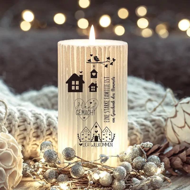 Christmas Window Sticker Positive Word Stickers Crafts Scrapbooking Qme