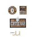 Halloween Wooden Coffee Theme Desktop Sign, No Tray, "Freshly Boo'd Coffee" Ghost Coffee Beans, Halloween Kitchen Home Decor Qme YXZH0518