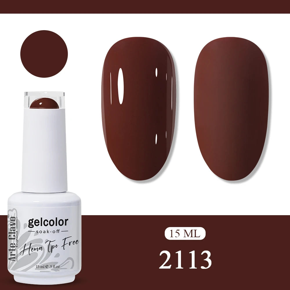 Arte Clavo Neon Rainbow Colors Gel Nail Polish Semi Permanent Art UV