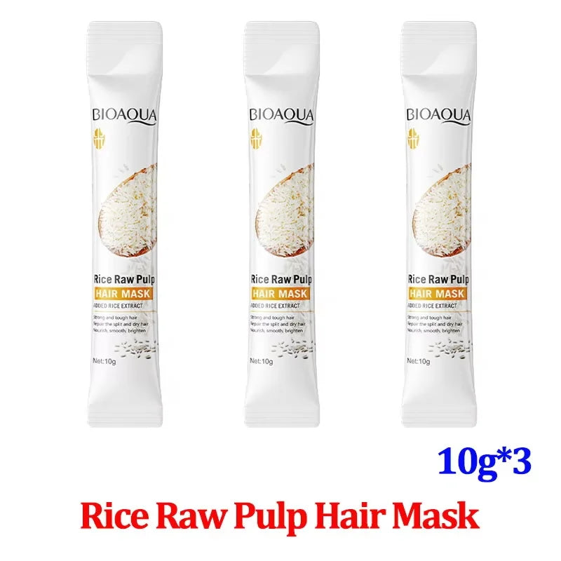 10/30/50/100/400g Magical Keratin Hair Mask 5 Seconds Repair Damaged Frizzy Hair Soft Smooth Shiny Rice Moisturizing Hair Care Qme 3pc