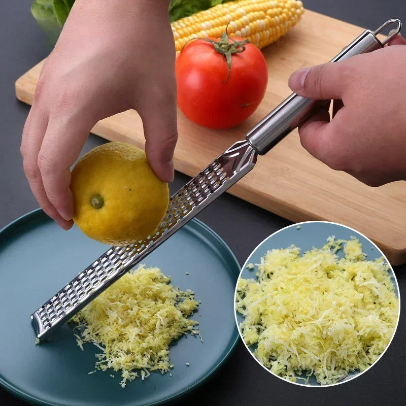 Stainless Steel Grater Cheese Long Planer Baking Chocolate Lemon Peel Qme