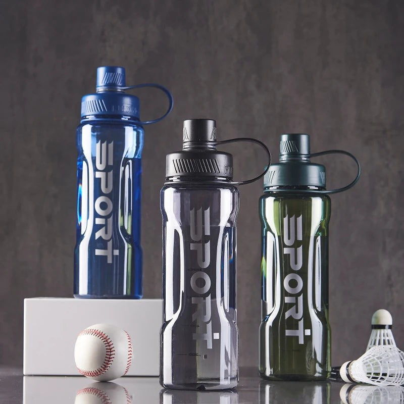 Sports Water Bottle Large Capacity Plastic Cup Leak-proof Home Outdoor Qme
