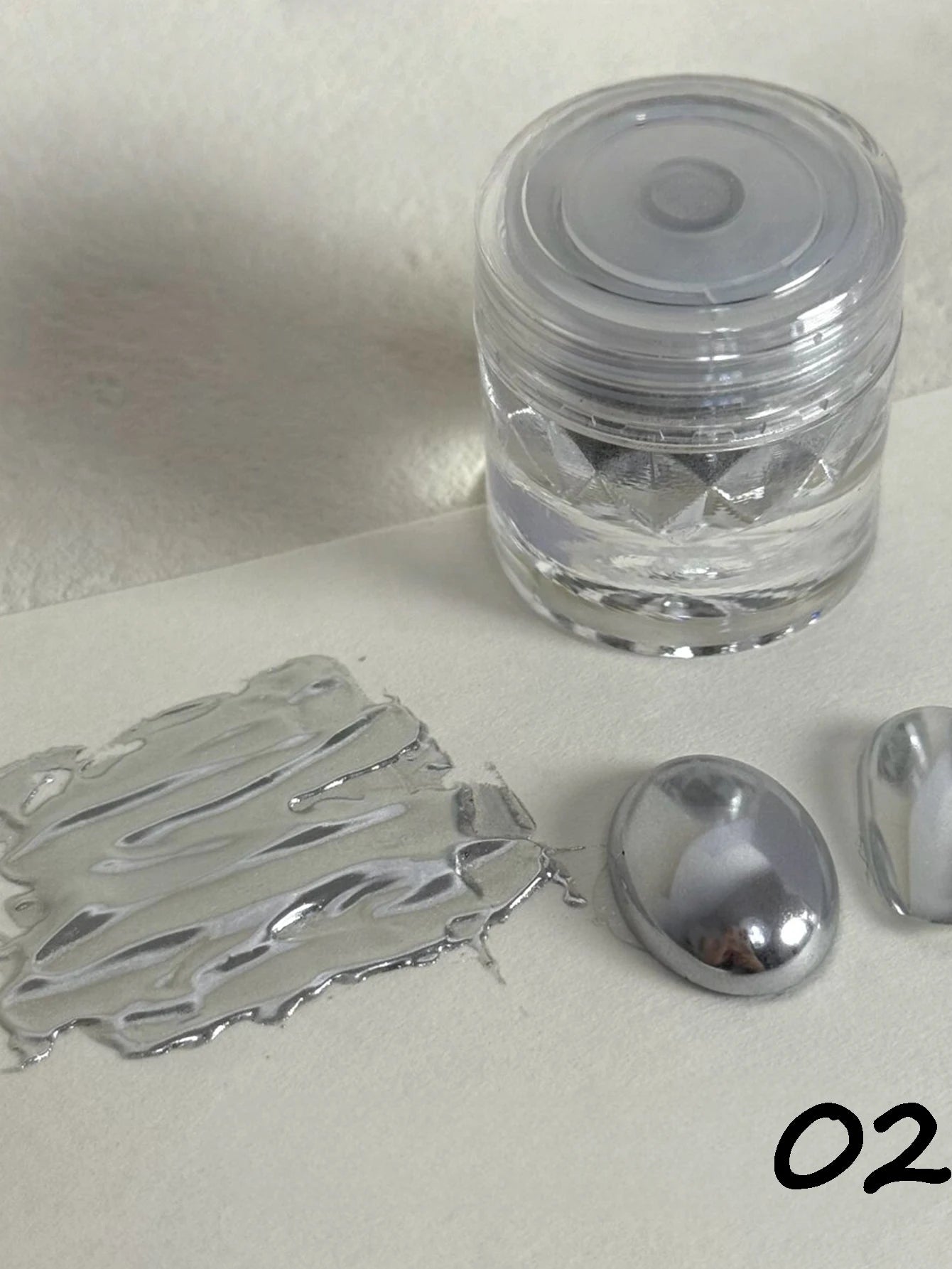 Bright Crystal Mirror Magic Powder DIY Nail Art Charm Suitable Novices Qme white