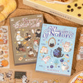 20Pcs Cute Cat Themed Die-Cut Stickers Book for DIY Flash Decorative Scrapbook Phone Case Collage Aesthetic Stationery Material Qme AB
