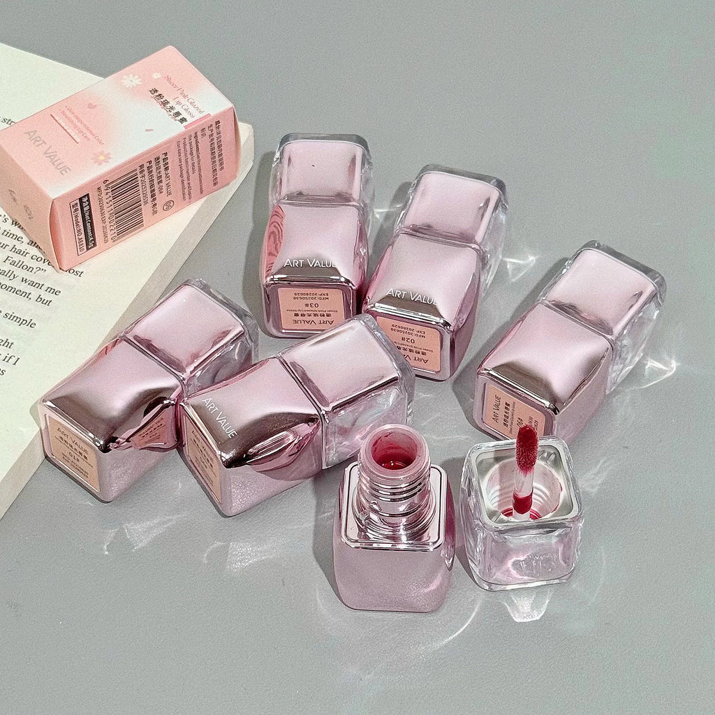 Art Value Mirror Shine Lip Gloss Hydrating Moisturizing Long-lasting Qme