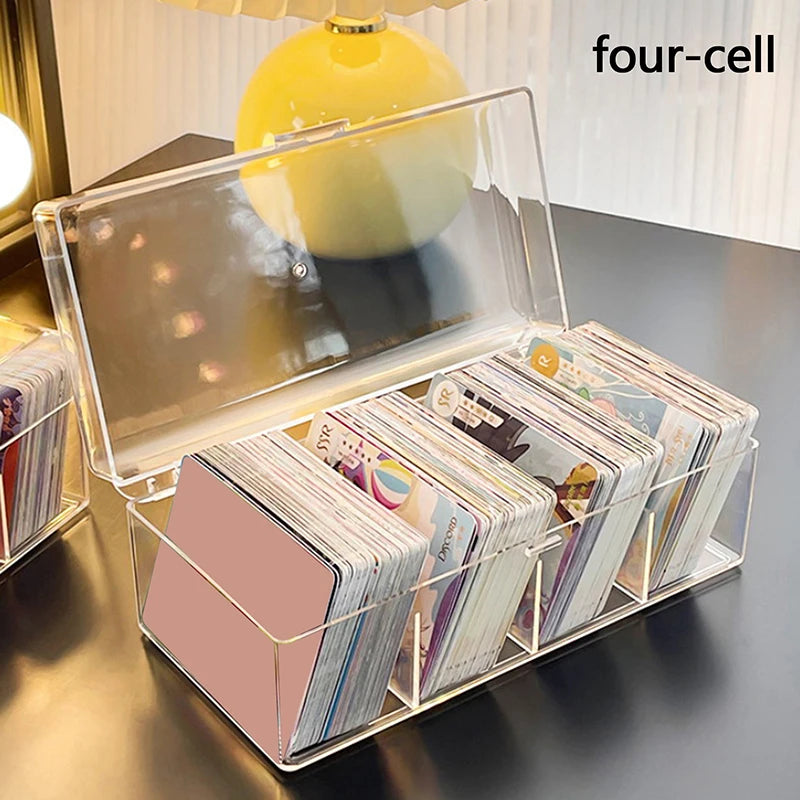 Card Case Protector Container Kpop Photocard Storage Box Transparent Qme B