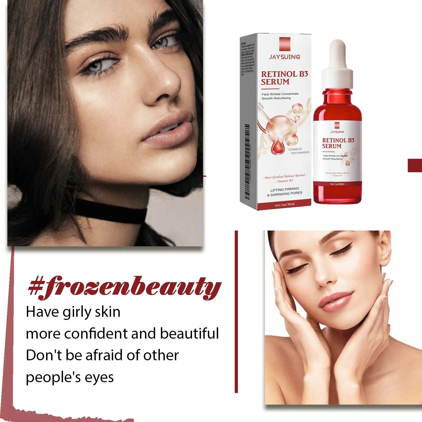 Retinol B3 Face Essence Deep Moisturizing Fade Fine Line Lifting Firming Repair Smooth Nourish Tighten Brighten Serum Skin Care Qme