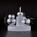 Portable Peach Heart Lip Gloss Tube Matte Silver Container Empty Qme one size
