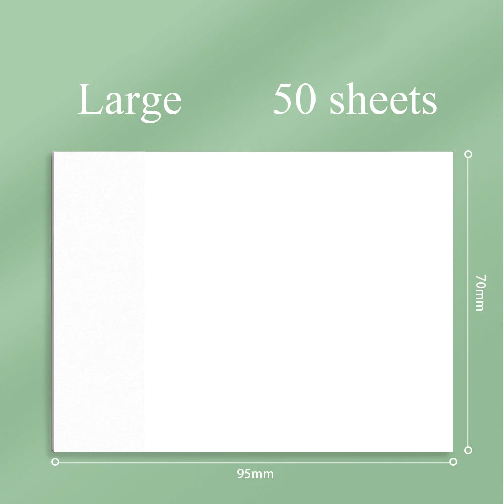 50 sheets Transparent Posted it Sticky Note Pads Notepads Posits Papeleria Journal School Stationery office Supplies Qme Large
