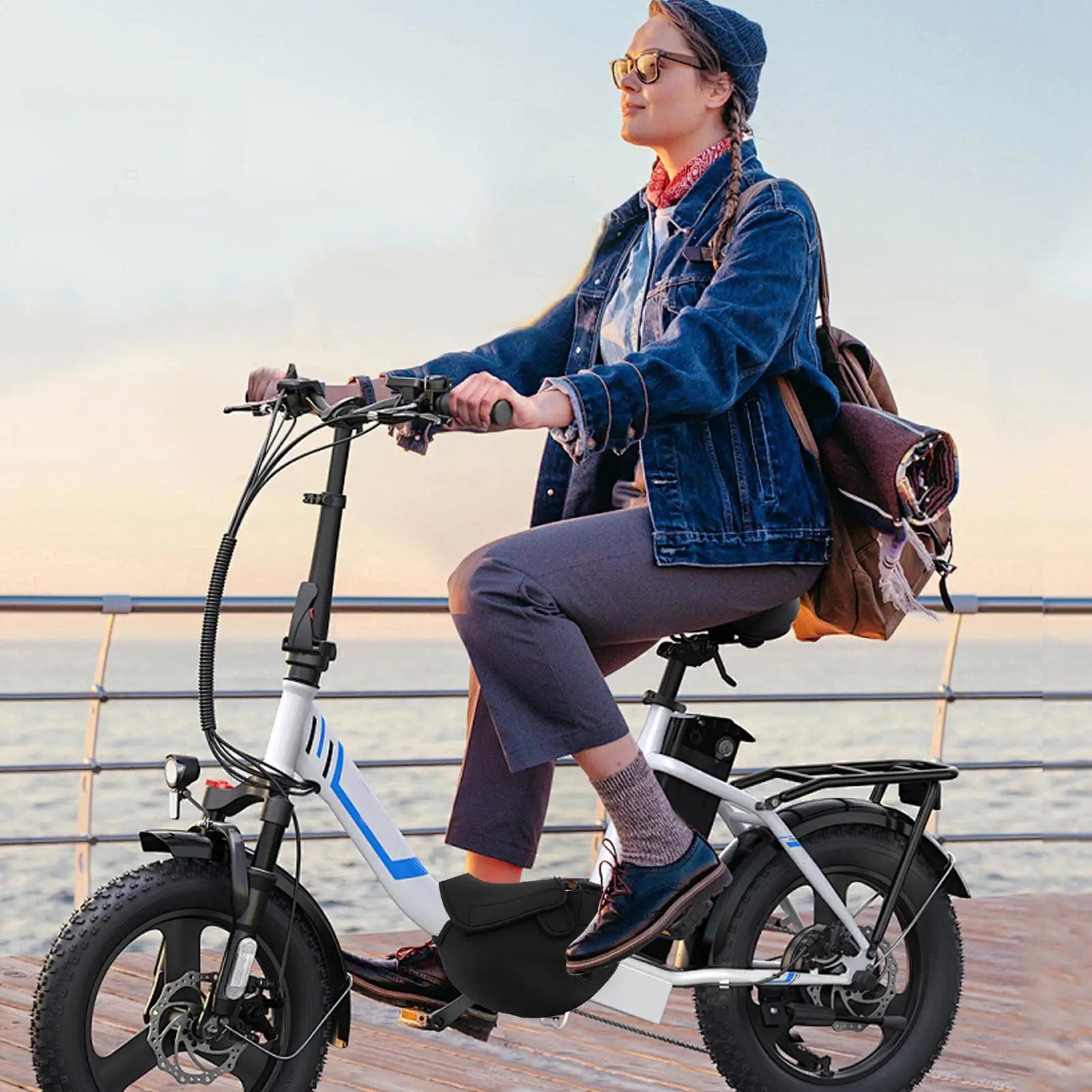 E-bike Engine Cover Windproof Waterproof Protection Electric Bike Qme