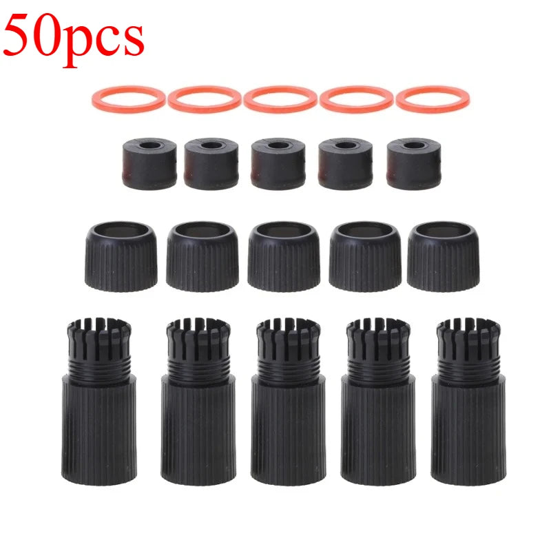 50PCS white black RJ45 Waterproof Connector Cap protector Cover For Outdoor Network for poe IP Camera Pigtail Cable IP camera Qme