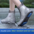 Waterproof Shoe Covers Silicone Anti-Slip Rain Boots Unisex Sneakers Protector For Outdoor Rainy Day Protectors Shoes Cover Qme Black XL(40-42)