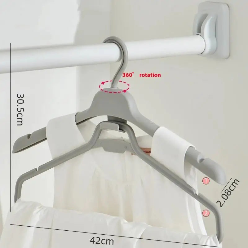 Dry Household Non-slip Hanger Suitable Hanging Clothes Bedroom Qme Gray