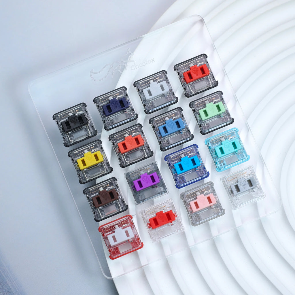 Acrylic 16-key Switch Tester Reduce Stress Kailh Choc Switch Linear/Tactile/Clicky/Silent Switch(Subject to the Actual Product) Qme