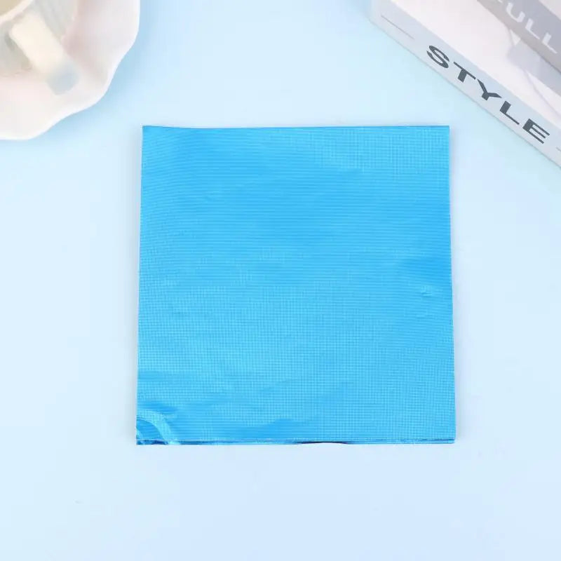 Aluminum Foils Wrapping Paper Sheets Foil Candy Package Paper Chocolate Wedding Party 100Pcs Candy Packaging Qme Blue