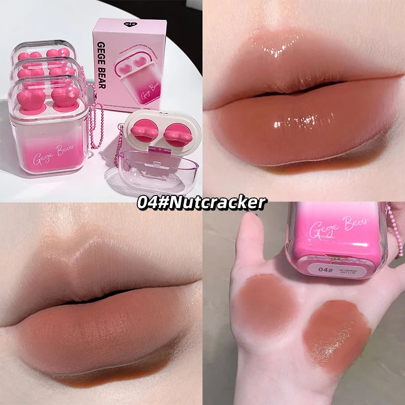 GEGE BEAR Heart-beating Water Gloss Velvet Matte Lip Glaze Qme GX1265-04