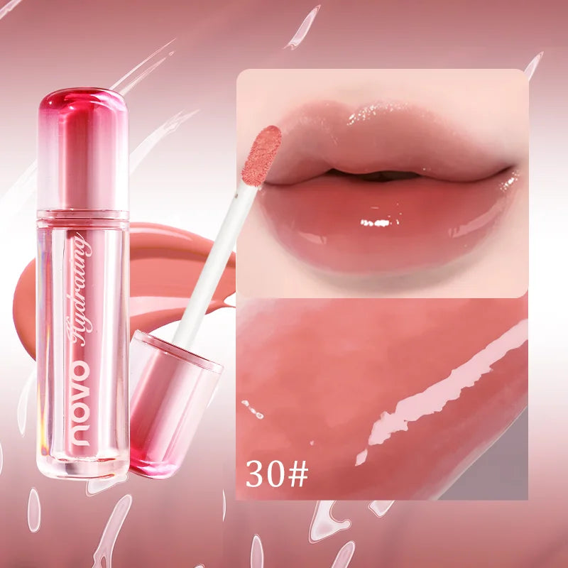 Watery Glassy Lip Gloss Glaze Mirror Shine Lipstick Hydrating Qme 30