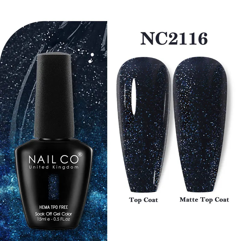 NAILCO Green Series Dark Gel Nail Polish Lasting Hybrid Base Matte