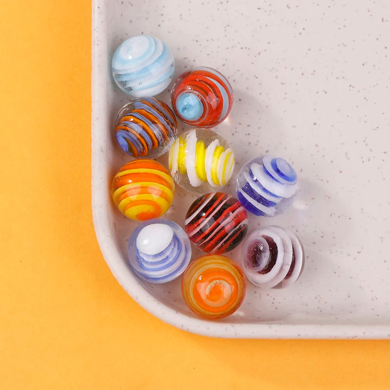 ^10PCS 16MM Marbles Crystal Ball Glass Ball Stained Glass Photography Accessories Vase Fish Tank Room Decor Christmas Balls Qme