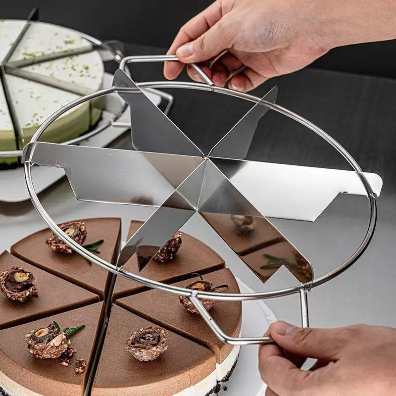 Cutter Slicer Stainless Steel Pastry Portion Marker Pizza Pie Divider Qme