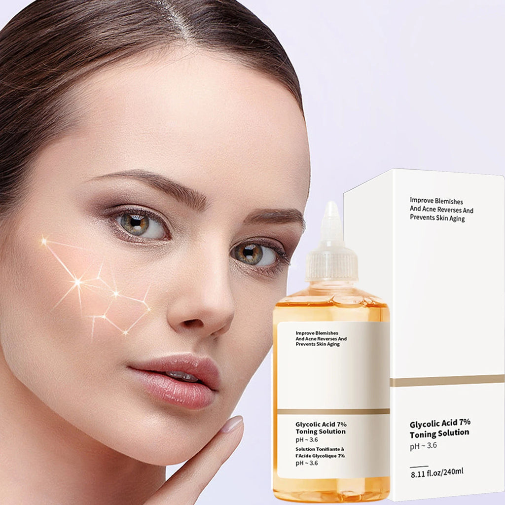 Remove Acne Fade Acne Glycolic Acid 7% Toner Removing Closed Mouth Acne Moisturizing Skin Prevents Skin Aging Fruit Acid Essence Qme
