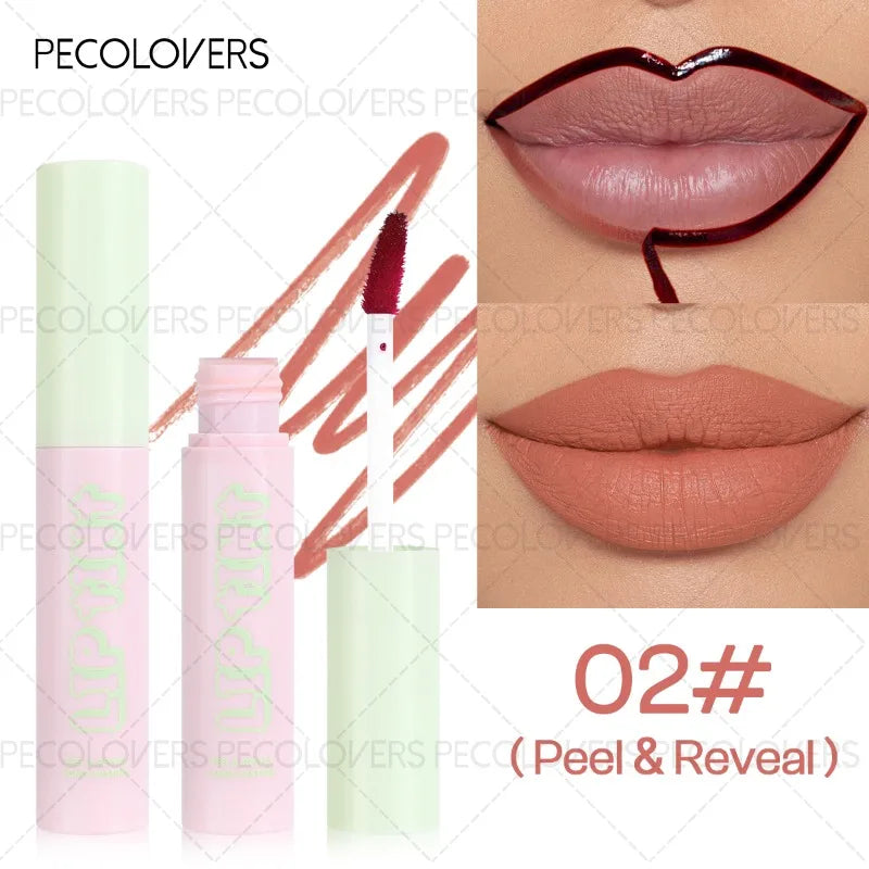 Multi-color Tear-out Lip Gloss Depicting Contour Long-lasting Natural Qme 02
