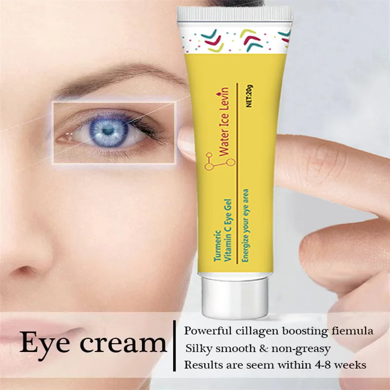 Turmeric vitamin C Eye Cream Lightening Dark Circles Firming Skin Instant Eye Repair Serum for women Women Eyes Care 20g Qme