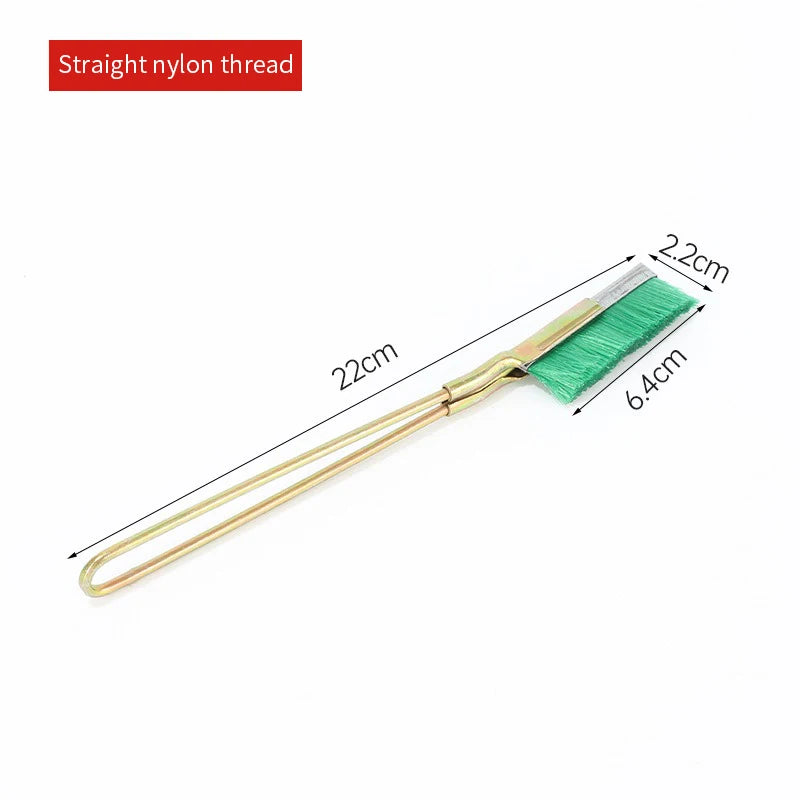 Stainless Steel Wire Brush Gap Groove Cleaning Tools Multi-function Qme Zhi Green