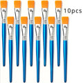 10pcs Pen Brush, Professional art use, Paint Brush, Oil Painting Pen, Paint Pen, Flat Head Painting Pen Qme 10pcs