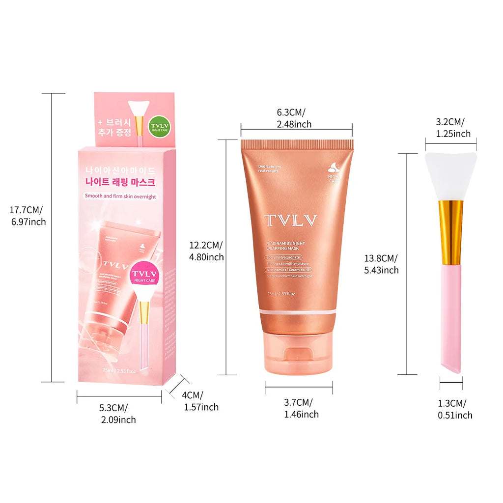 Nicotinamide Tear Off Facial Mask Deep Moisturizing Suitable All Skin Qme