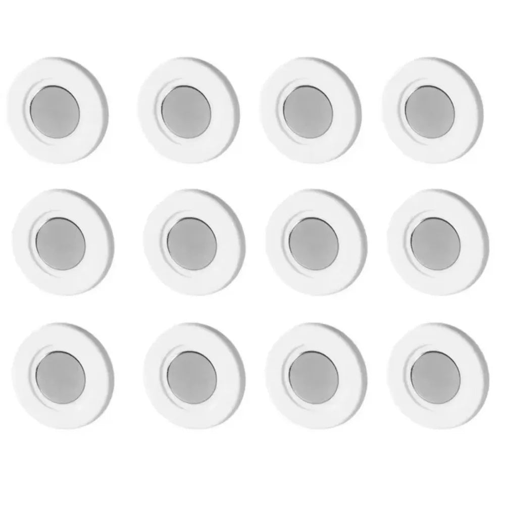 12/1PCS No Drill Magnetic Remote Control Holder Silicone Wall Mount Organizer Self Adhesive Multipurpose Storage For Home Office Qme White 12pcs