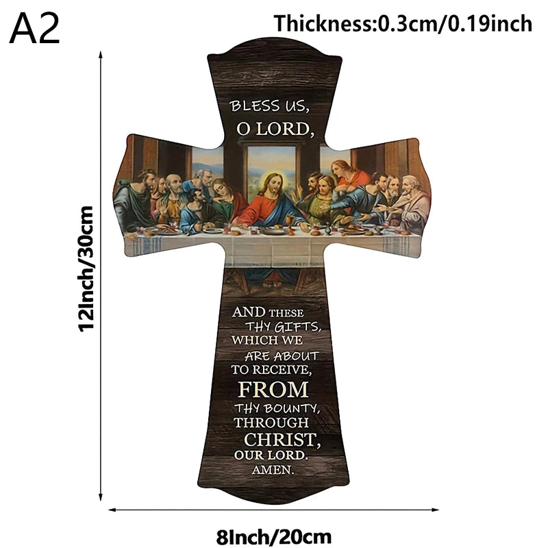 Home Decoration Pendant Wall Card Bible Scripture Hangingwooden Sign Qme A2