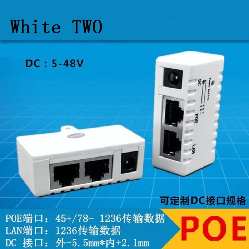 10pcs 1000Mbps 5V 12V 24V 48V/1A POE Injector Power Splitter for IP Camera POE Adapter Module Surveillance Accessories Qme