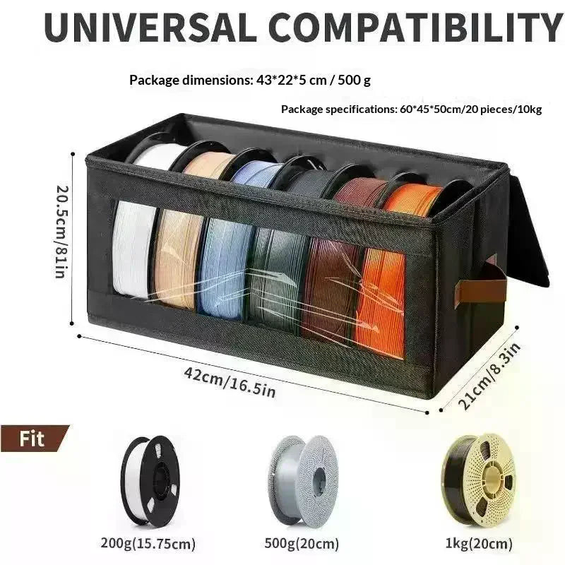 Consumable Storage Box - 3D Printer Consumable Storage Container, Suitable For Storing 3D Printing Accessories At Home, Office, Qme