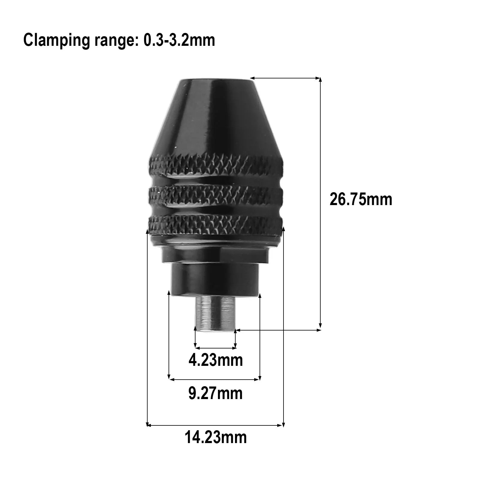 1pc 0.3mm-3.2mm Drill Chuck For WORX WX106 Polishing Machine Rotary Tools Screwdriver Drill Bits Chucks Adapter Rotary Tools Qme