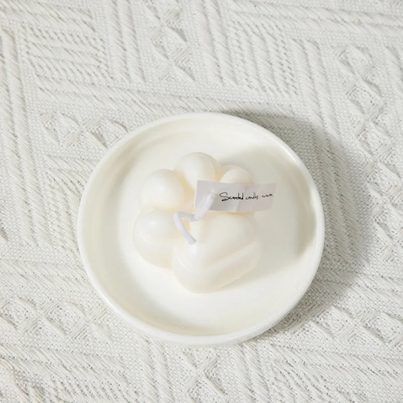 Lovely Cat Paw Fragrance Candle Artisan Aroma Room Decor Birthday Qme white