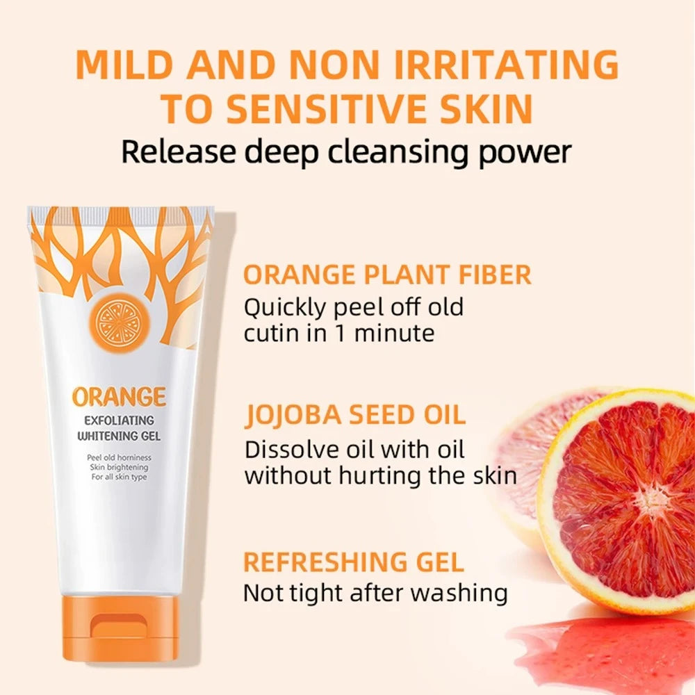 Orange Exfoliating Gel Dead Spot Remover Brighten Peeling Gentle Qme