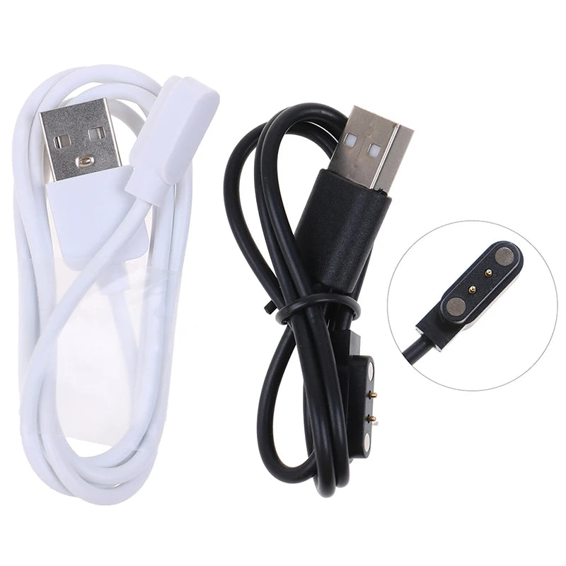 Universal Magnetic 2 Pin Spacing Wristbands Charge Cable Smart Watch Qme