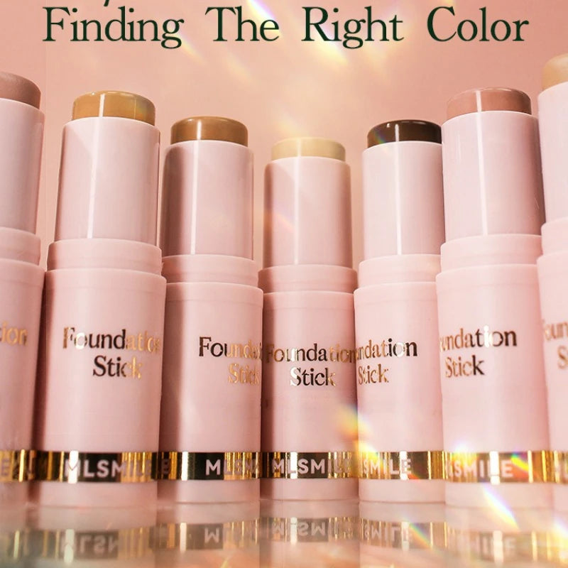 Facial Stick Foundation Full Coverage Dark Skin Foundation Makeup Lasting Oil-control Concealer Base Cream Matte Natural Primer Qme