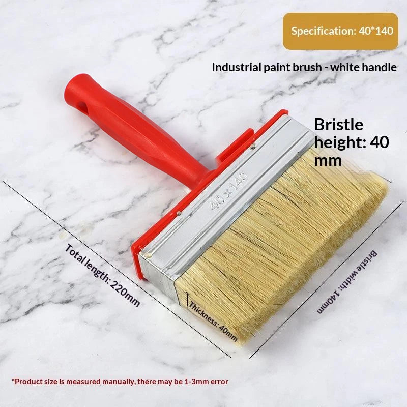 Smooth Flat Head Paint Brush Painting Walls Labor Saving Hand Tools Qme XXL White