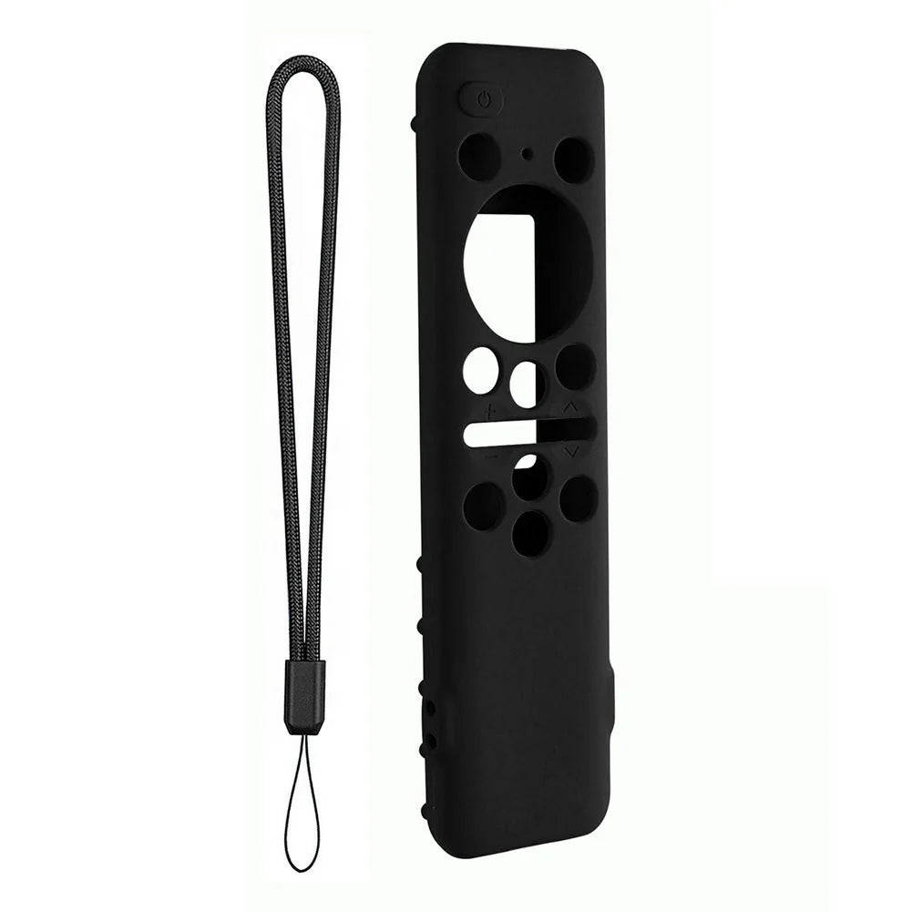 Protective Cover BN59-01432A 01432B Remote Control Covers with Lanyard Shockproof Anti-Slip for Samsung 8K Neo QLED HDR Smart TV Qme Black