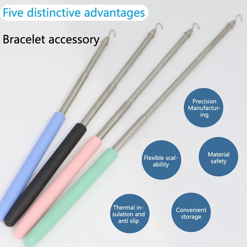 1Pc Bracelet Clasp Helper Tool Bracelets Jewelry Wearing Tools Bracelet Fastening Helper Plier Clip Quick Donning Qme
