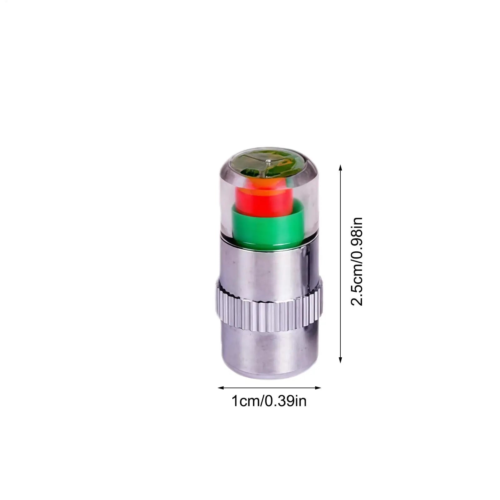 Tire Pressure Monitoring Caps 4 Pieces Gauge Alert Tire Pressure Monitor Valve Stem Caps for Long-Distance Travel Motorcycle Qme