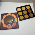 Dark Skin Tone 9-in-1 Face Palette Waterproof Concealer 9 Shades Contour Bronzer Wheat Makeup Palette for Women Qme 1 pc