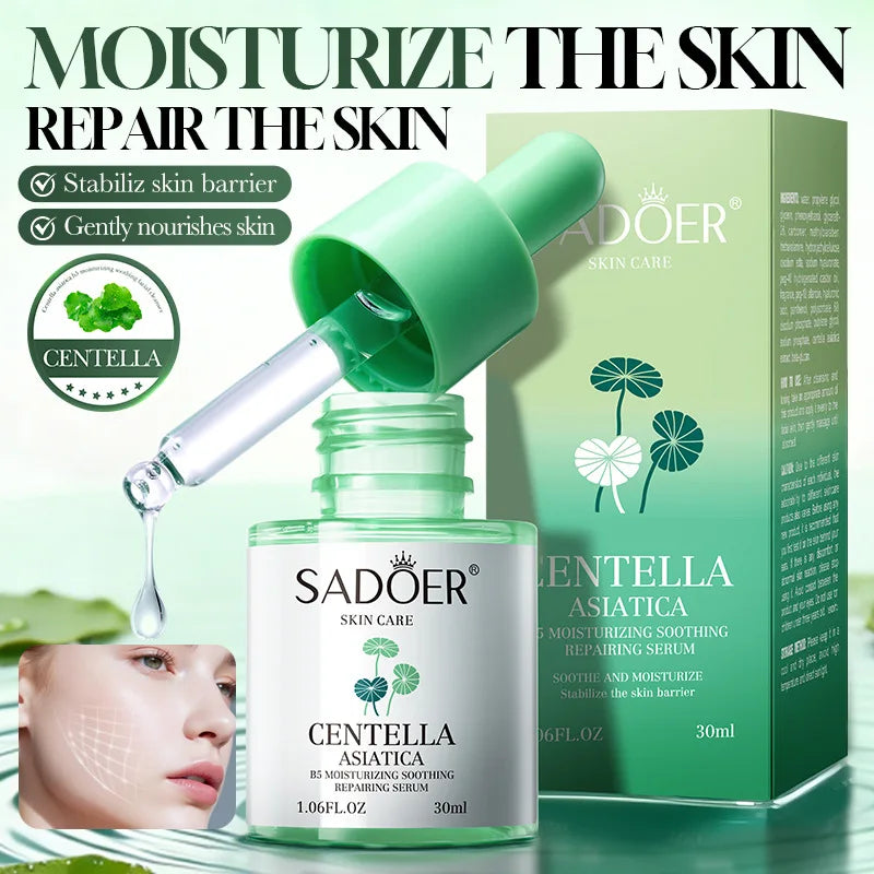 Asiatic Centella Face Serum Reduce Facial Redness Lifting Firming Faded Wrinkles Whitening Facial Essence Skin Care Product Qme