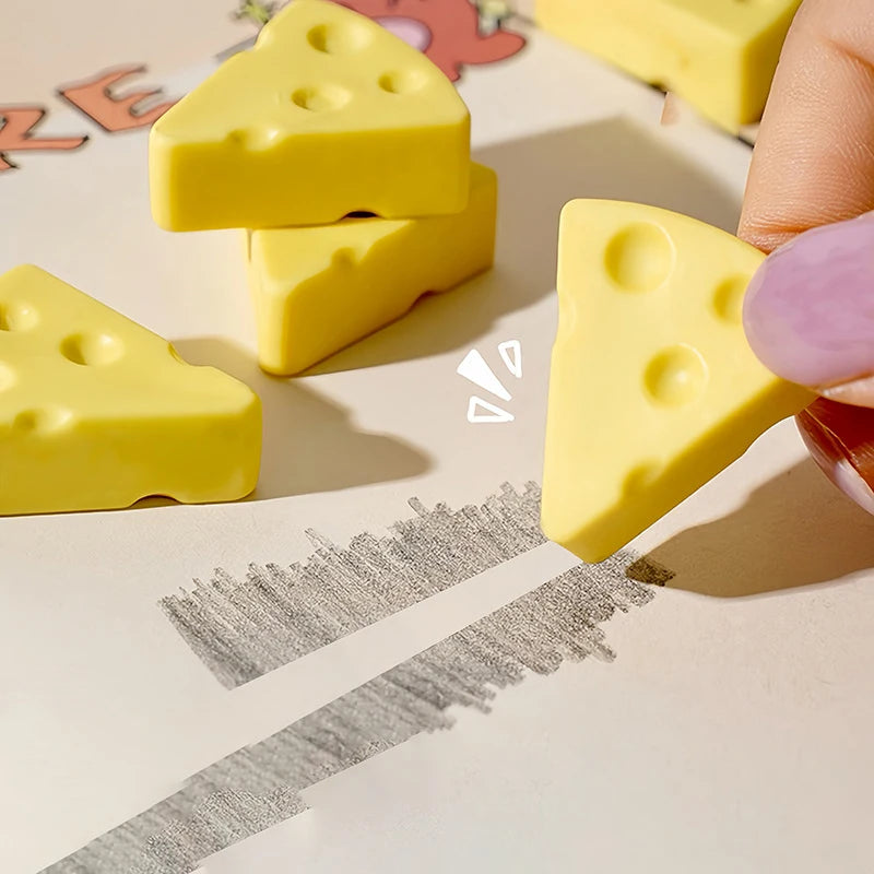 Simulation Cheese Eraser Soft School Supplies Clean Mess Stationary Qme Default Title