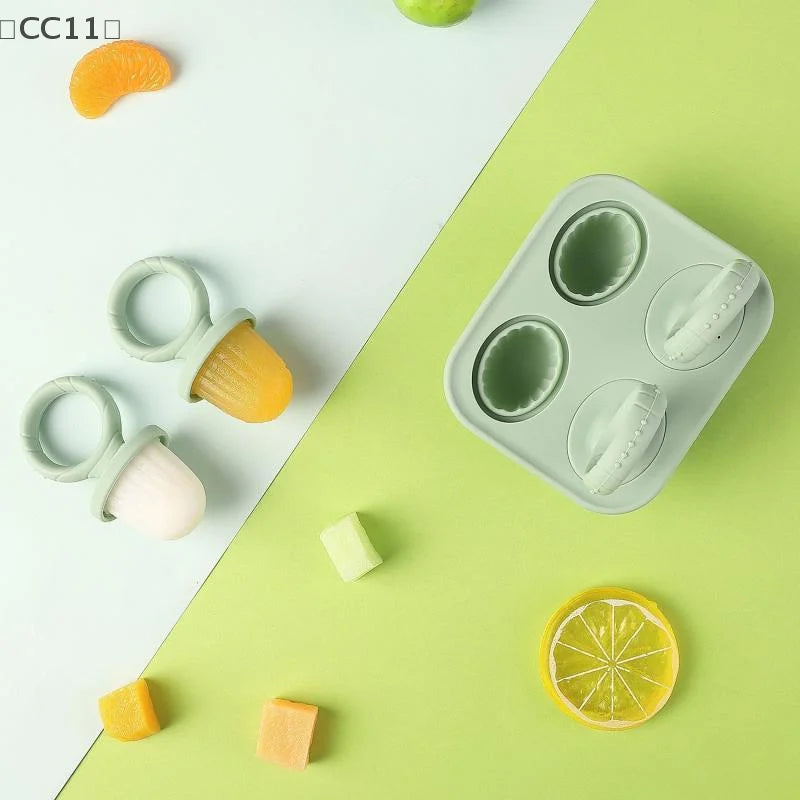 CC11Silicone Ice Cream Breastmilk Popsicle Molds DIY Homemade Mold Qme