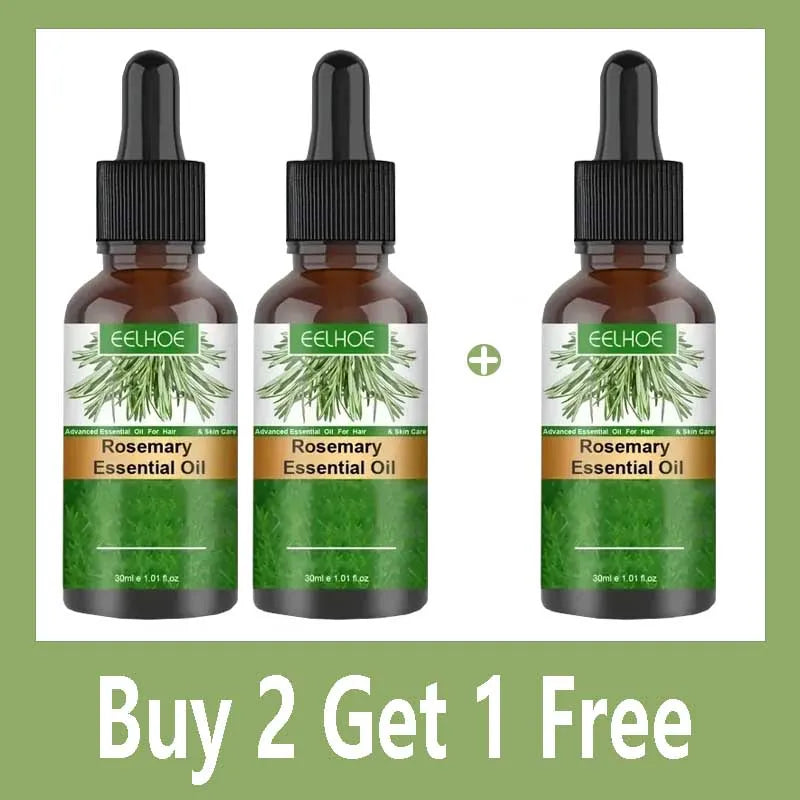 Natural Rosemary Hair Growth Essential Oil Strengthening Nourishing Moisturing Softening Luster Shiny Hair Care Healthy Qme Buy 2 Get 1 Free