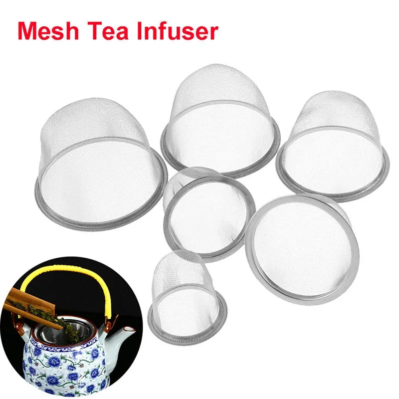 1pcsDiameter 5- Reusable Stainless Steel Mesh Tea Infuser Strainer Qme